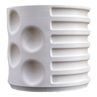 Geometric Modern Geometric Indoor Brutalist Style Eco-Friendly 3D Printed Planters with Drainage