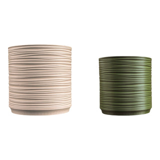 Ripple MidCentury Modern Indoor Ripple Eco-Friendly 3D Printed Planters with Drainage