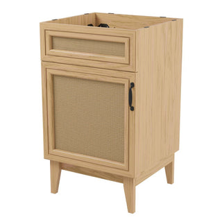 Redbay 19 in. W x 18 in. D x 33 in. H Rattan Modern Farmhouse 2-Shelf Bath Vanity Cabinet Only (Sink Basin not Included)