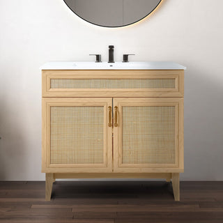 Redbay Modern 2-Shelf Bath Vanity Cabinet (Sink Basin not Included)