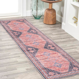 Herr geometric Medallions Washable Area Rug