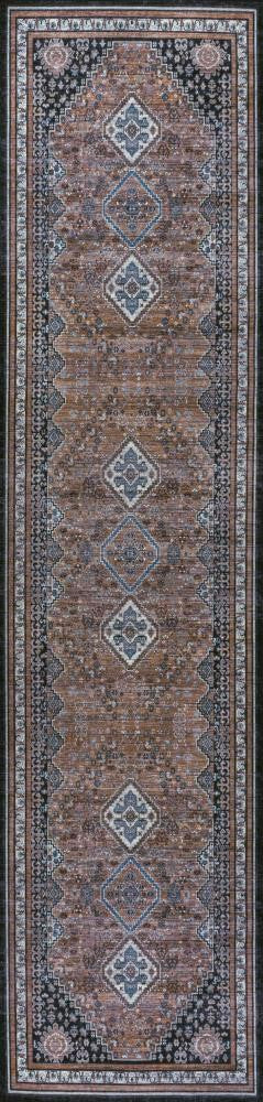 Herr geometric Medallions Washable Area Rug