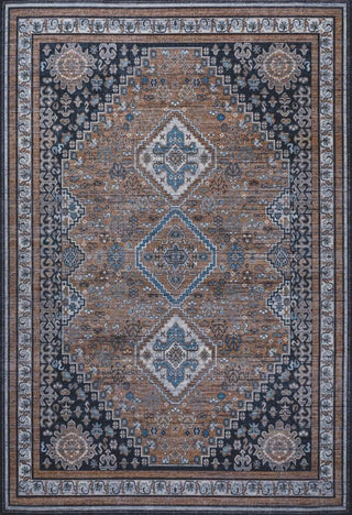 Herr geometric Medallions Washable Area Rug