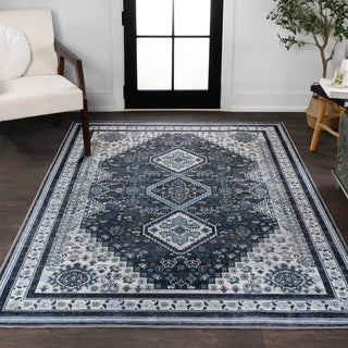 Herr geometric Medallions Washable Area Rug