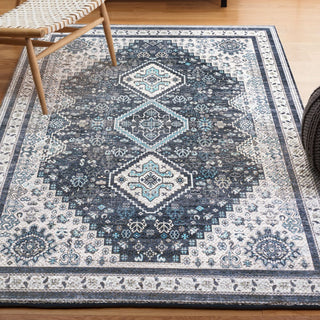 Herr geometric Medallions Washable Area Rug