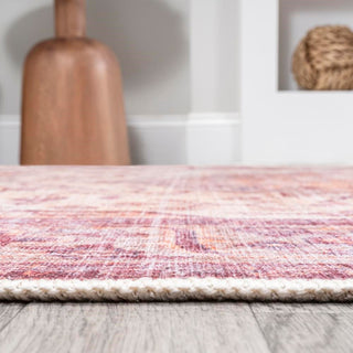 Bright ogee Medallion Washable Area Rug