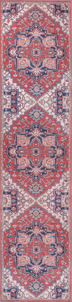 Garza ornate Large Medallion Washable Area Rug