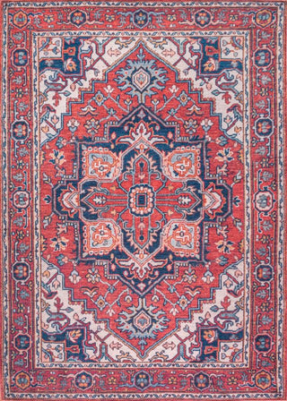 Garza ornate Large Medallion Washable Area Rug