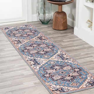 Garza ornate Large Medallion Washable Area Rug