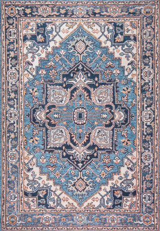 Garza ornate Large Medallion Washable Area Rug