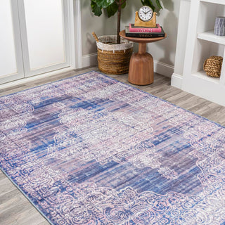 Reedsy bohemian Medallion Washable Area Rug