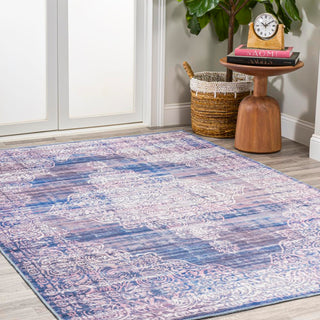 Reedsy bohemian Medallion Washable Area Rug