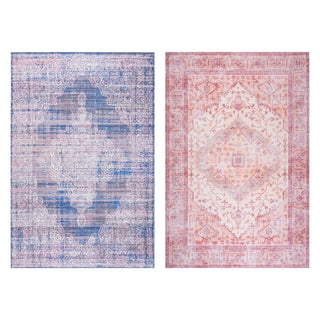 Reedsy bohemian Medallion Washable Area Rug and Bright ogee Medallion Washable Area Rug