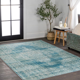 Reedsy bohemian Medallion Washable Area Rug