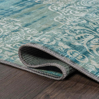 Reedsy bohemian Medallion Washable Area Rug