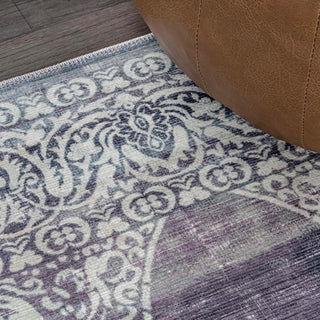 Reedsy bohemian Medallion Washable Area Rug