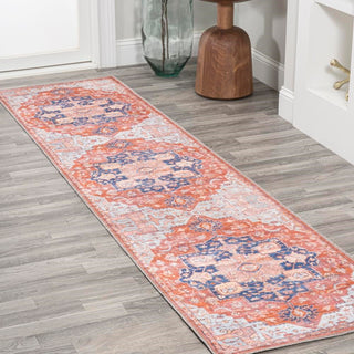 Twitty ornate Medallion Washable Area Rug