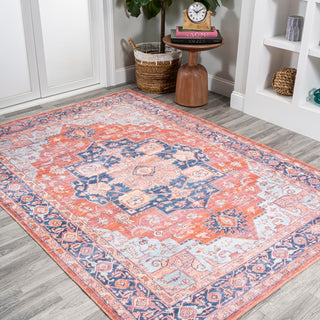 Twitty ornate Medallion Washable Area Rug