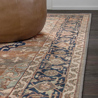 Twitty ornate Medallion Washable Area Rug