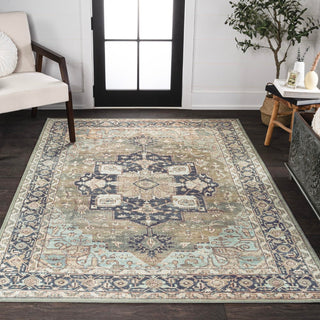 Twitty ornate Medallion Washable Area Rug