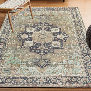 Twitty ornate Medallion Washable Area Rug