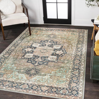 Twitty ornate Medallion Washable Area Rug