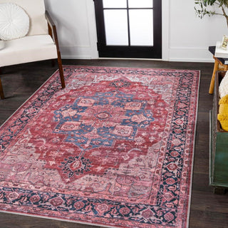 Twitty ornate Medallion Washable Area Rug