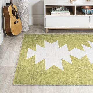 Cayton Minimalist Geometric Machine-washable Area Rug