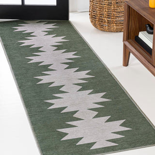 Cayton Minimalist Geometric Machine-washable Area Rug