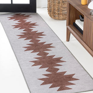 Cayton Minimalist Geometric Machine-washable Area Rug