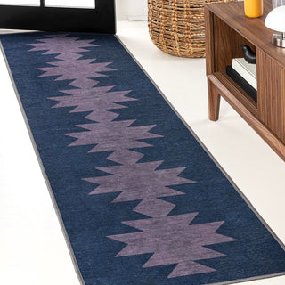 Cayton Minimalist Geometric Machine-washable Area Rug