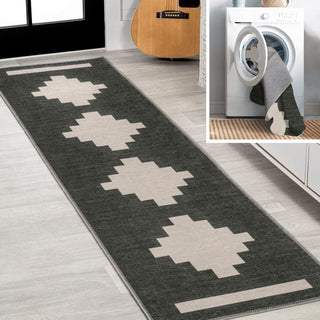 Beatrice Geometric Tribal Medallion Machine-washable Area Rug