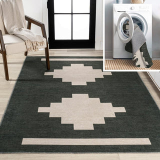 Beatrice Geometric Tribal Medallion Machine-washable Area Rug