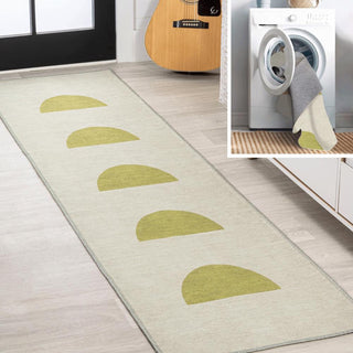 Harley Minimalist Geometric Machine-washable Area Rug