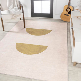 Harley Minimalist Geometric Machine-washable Area Rug