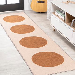 Miles Minimalist Geometric Dot Machine-washable Area Rug