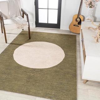 Miles Minimalist Geometric Dot Machine-washable Area Rug