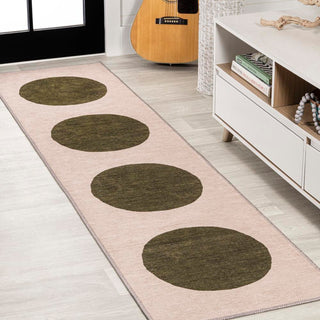 Miles Minimalist Geometric Dot Machine-washable Area Rug