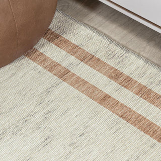 Parker Modern Distressed Stripe Machine-washable Area Rug