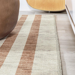 Parker Modern Distressed Stripe Machine-washable Area Rug