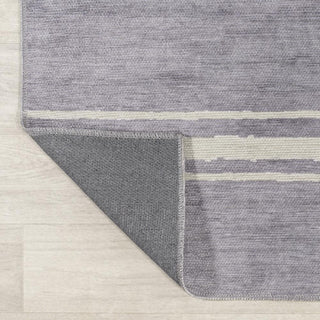 Sand Ticking Stripe Machine-washable Area Rug