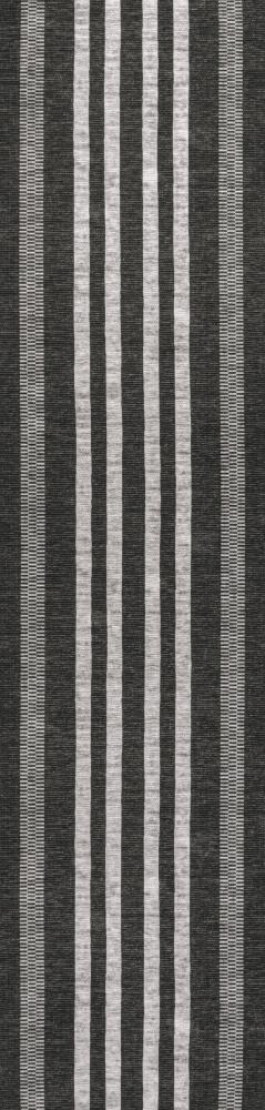 Curry Geometric Striped Machine-washable Area Rug