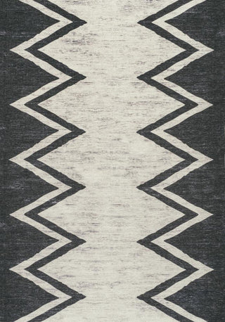 Robinson Modern Chevron Border Area Rug