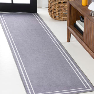 Khmer-Classic 2-stripe Border Washable Area Rug