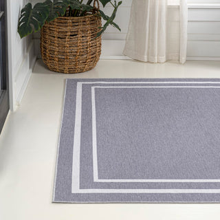 Khmer-Classic 2-stripe Border Washable Area Rug