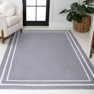 Khmer-Classic 2-stripe Border Washable Area Rug