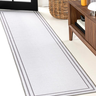 Khmer-Classic 2-stripe Border Washable Area Rug