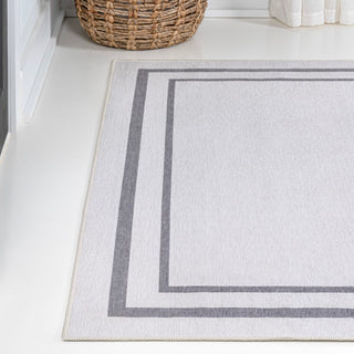 Khmer-Classic 2-stripe Border Washable Area Rug