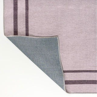 Khmer-Classic 2-stripe Border Washable Area Rug