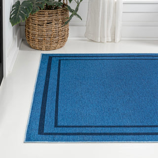 Khmer-Classic 2-stripe Border Washable Area Rug